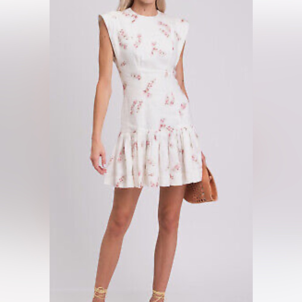 Zimmerman Dancer Linen Flounce Dress